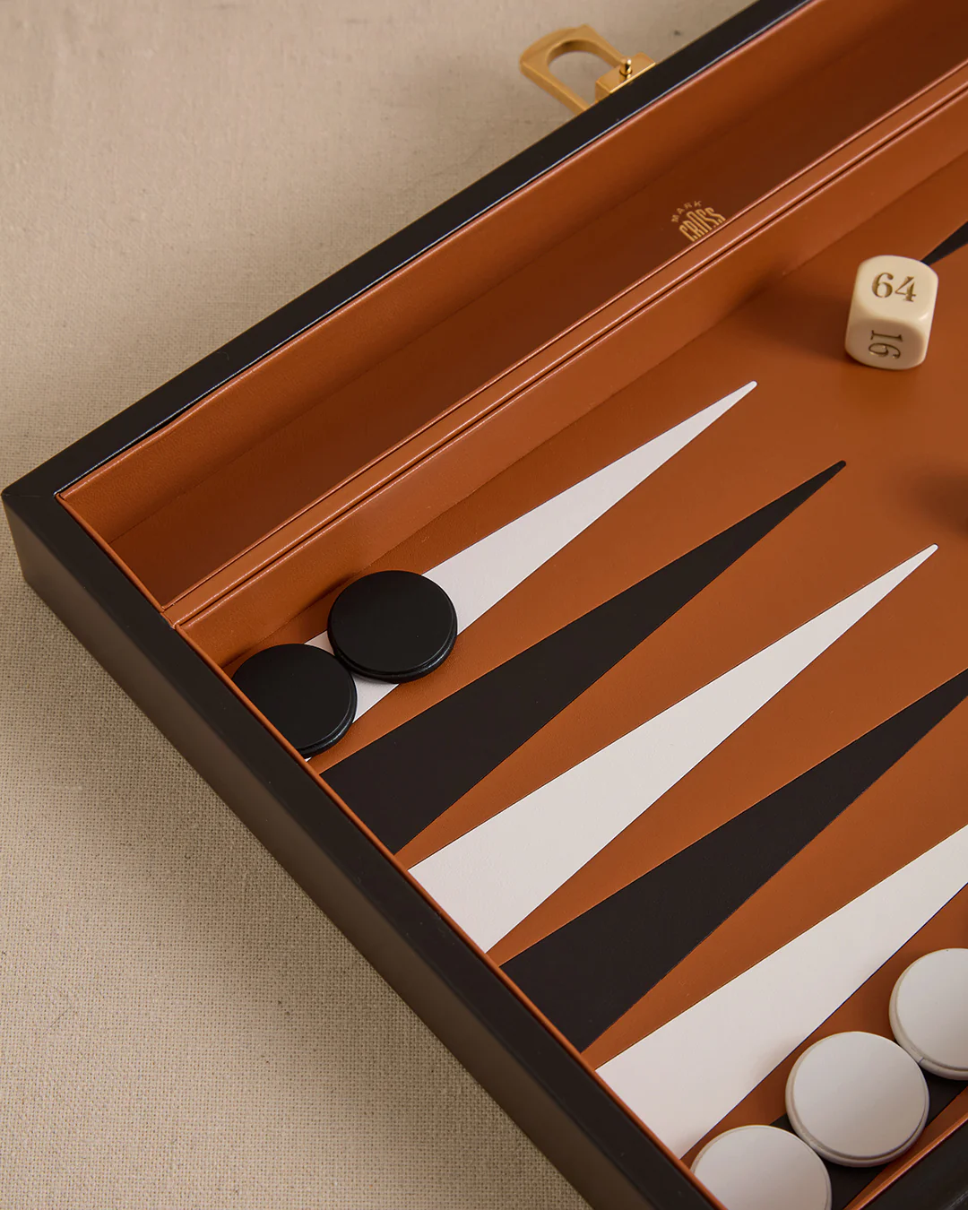 Rear Window Backgammon in Black and White - Image 4