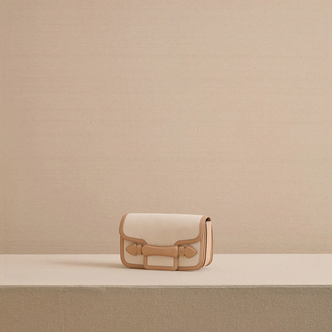 Romy Clutch in Canvas Natural - Image 3