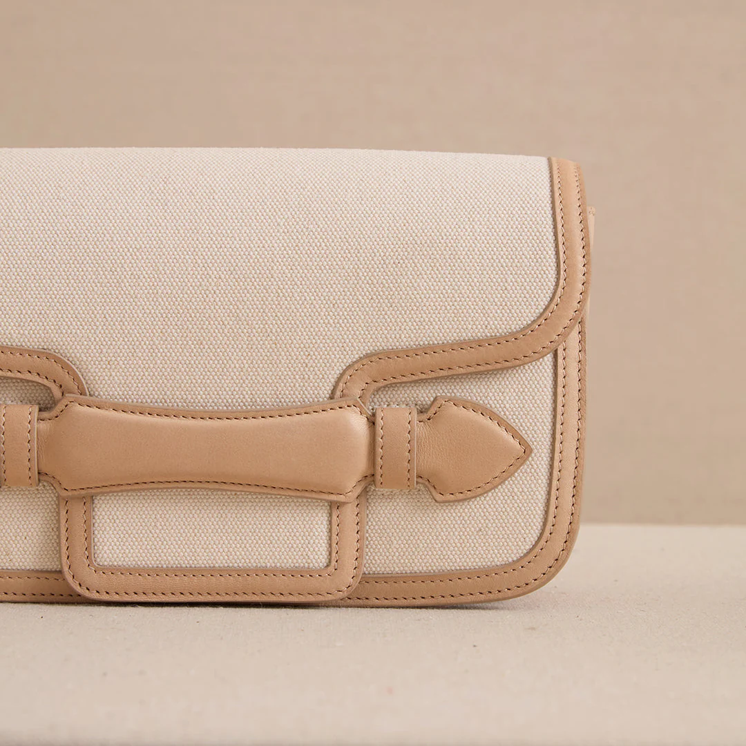Romy Clutch in Canvas Natural - Image 6