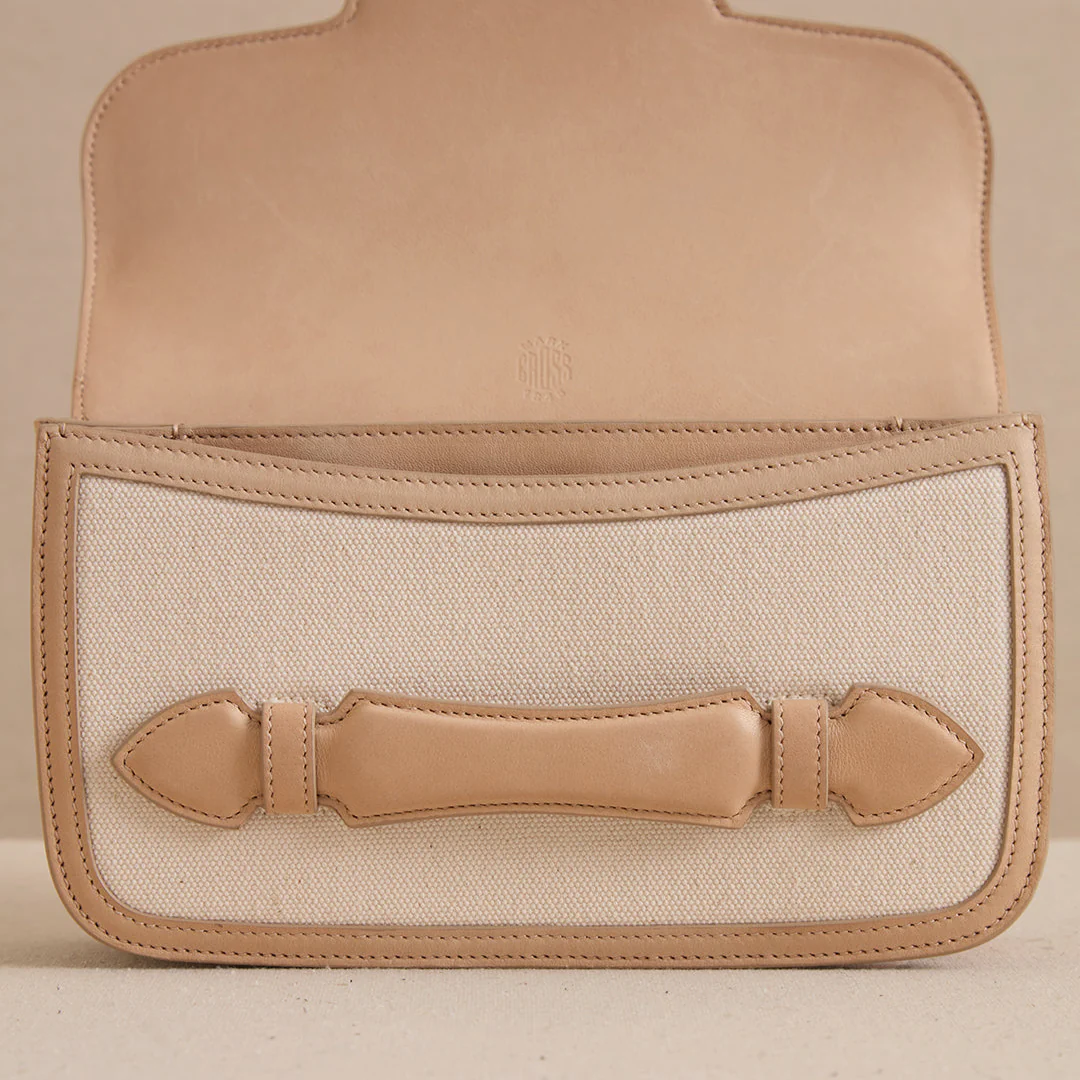 Romy Clutch in Canvas Natural - Image 7