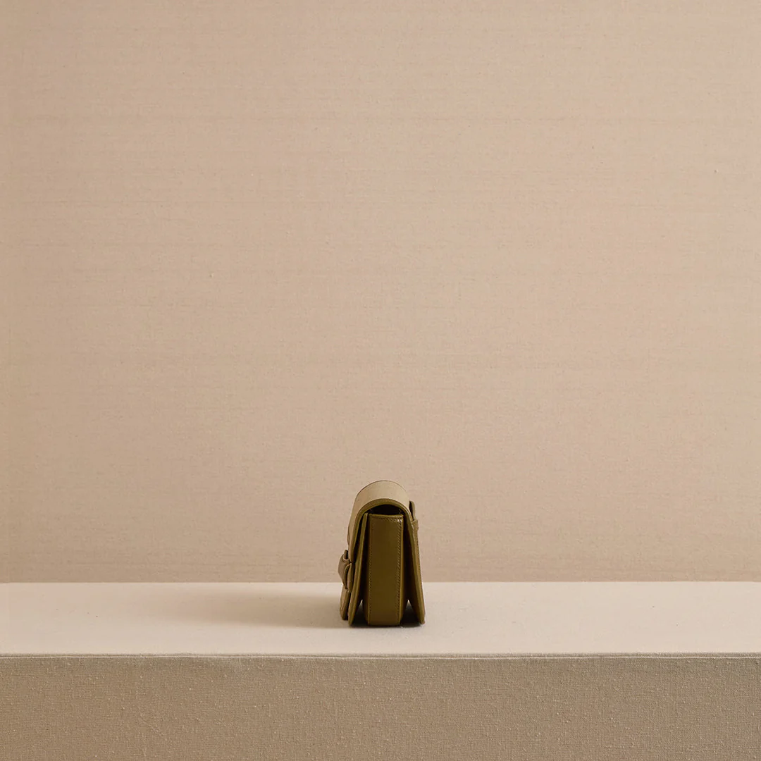 Romy Clutch in Canvas Olive - Image 4