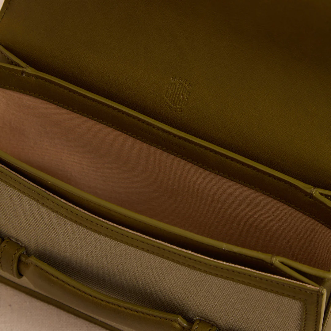 Romy Clutch in Canvas Olive - Image 5