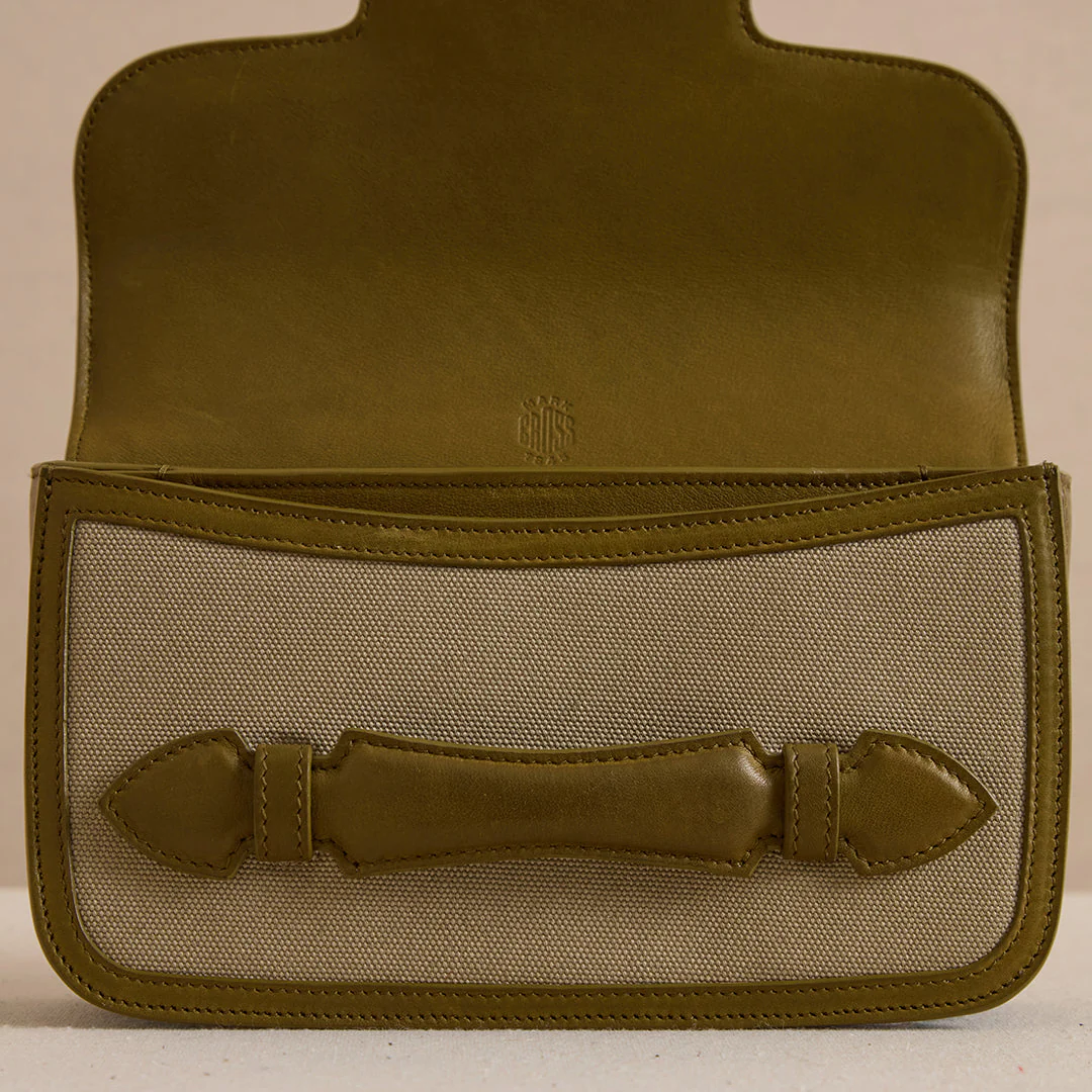 Romy Clutch in Canvas Olive - Image 7