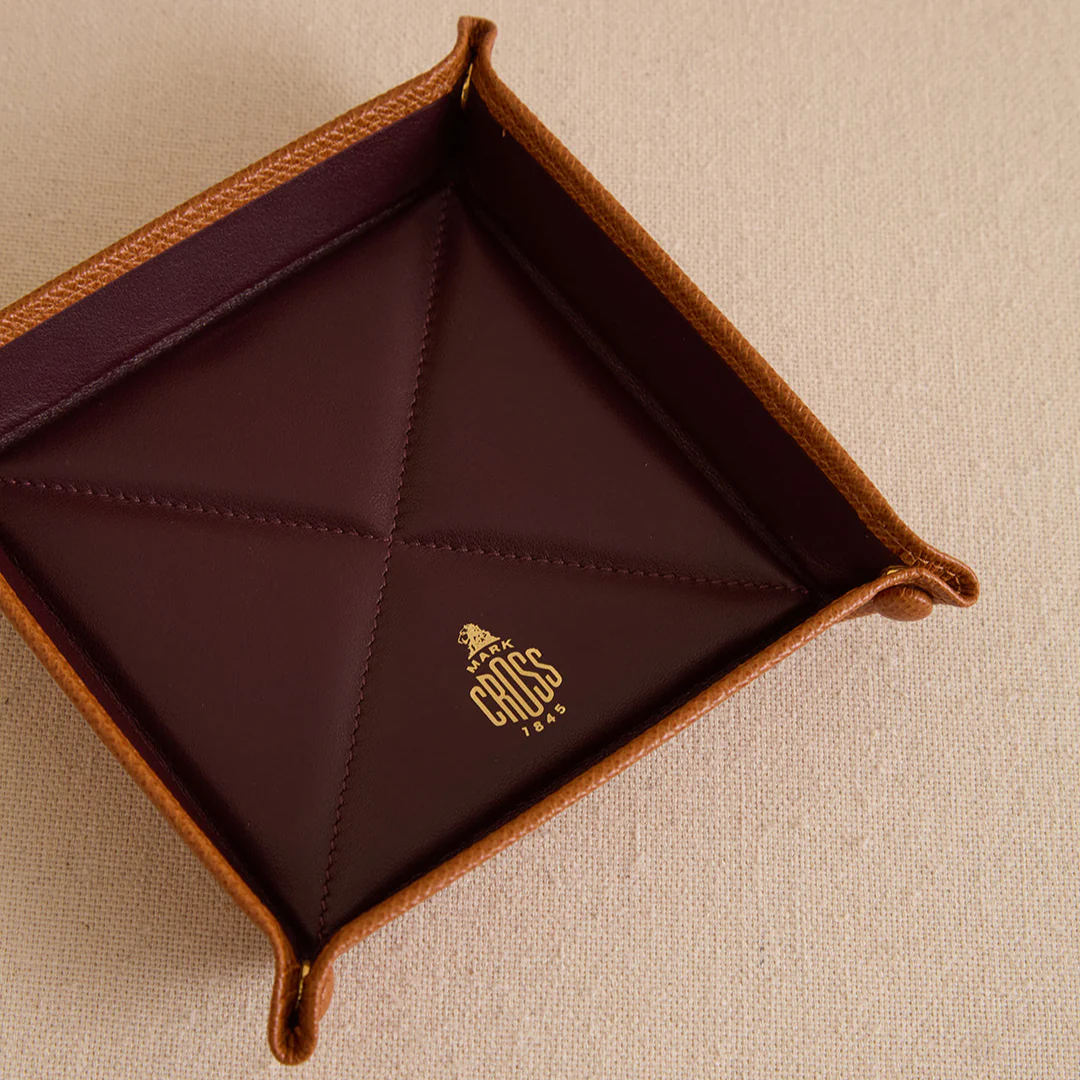 Valet Tray 14 in Luggage and Oxblood - Image 3