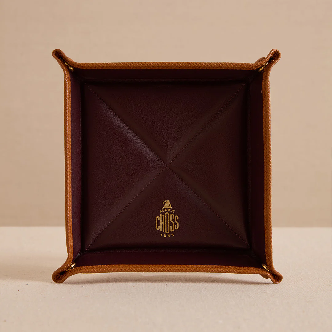 Valet Tray 14 in Luggage and Oxblood - Image 4
