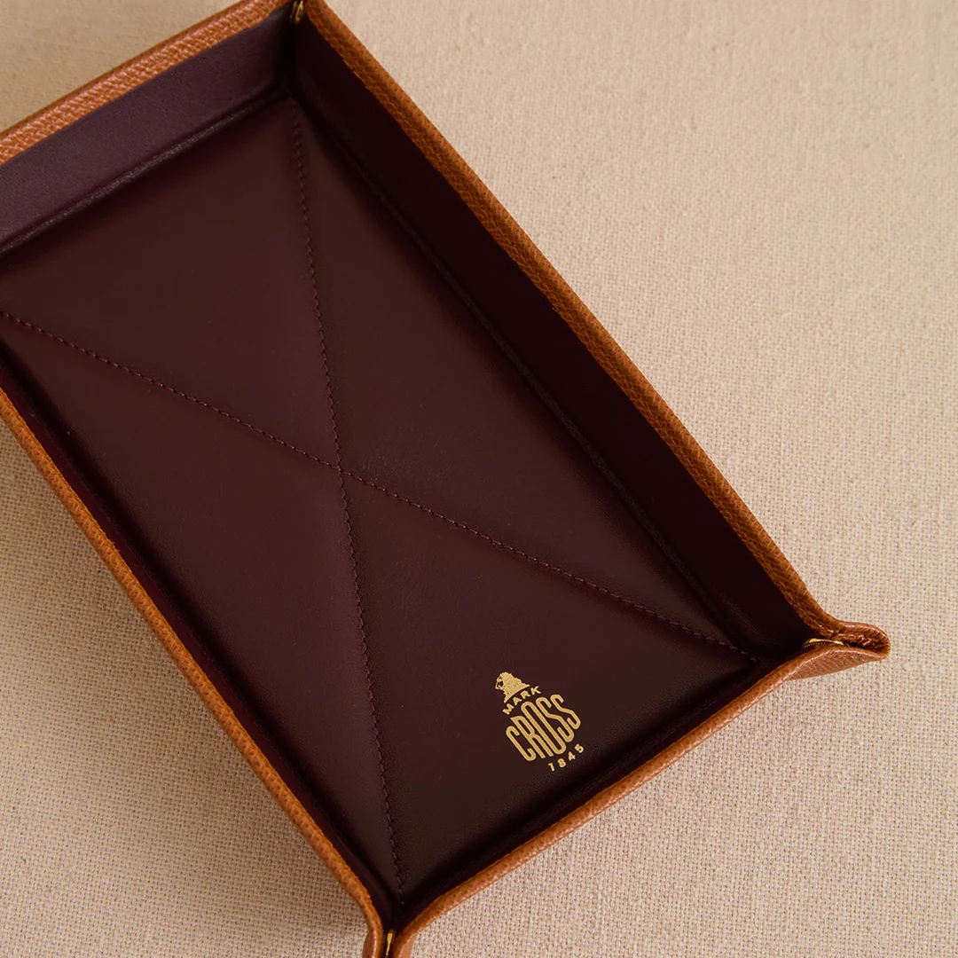 Valet Tray 23 in Luggage and Oxblood - Image 3